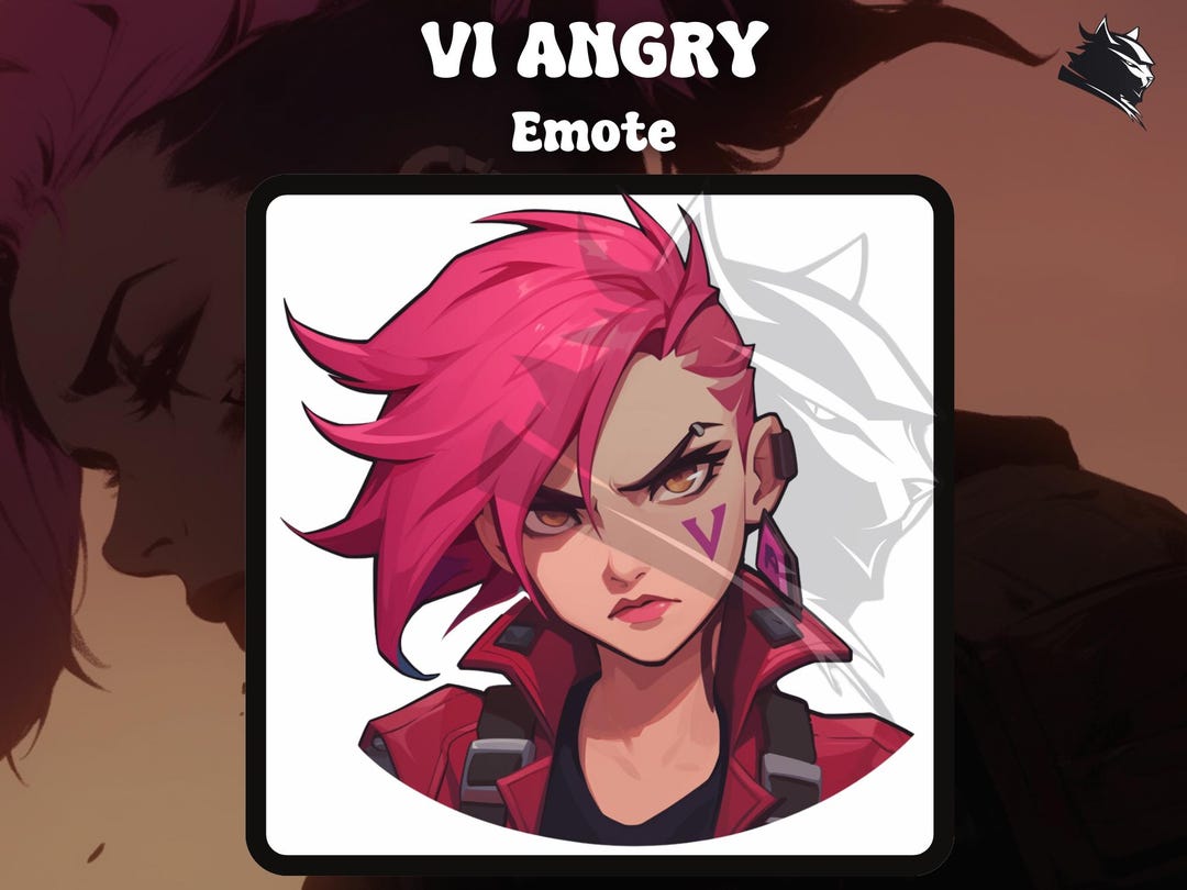 Emote Vi League of Legends Angry for Twitch & Discord - Etsy