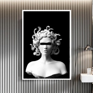 Medusa Statue Canvas Print - Medusa Statue Wall Art - Medusa Statue Canvas Art - Medusa Statue Home Decor - Medusa Wall Art Decor