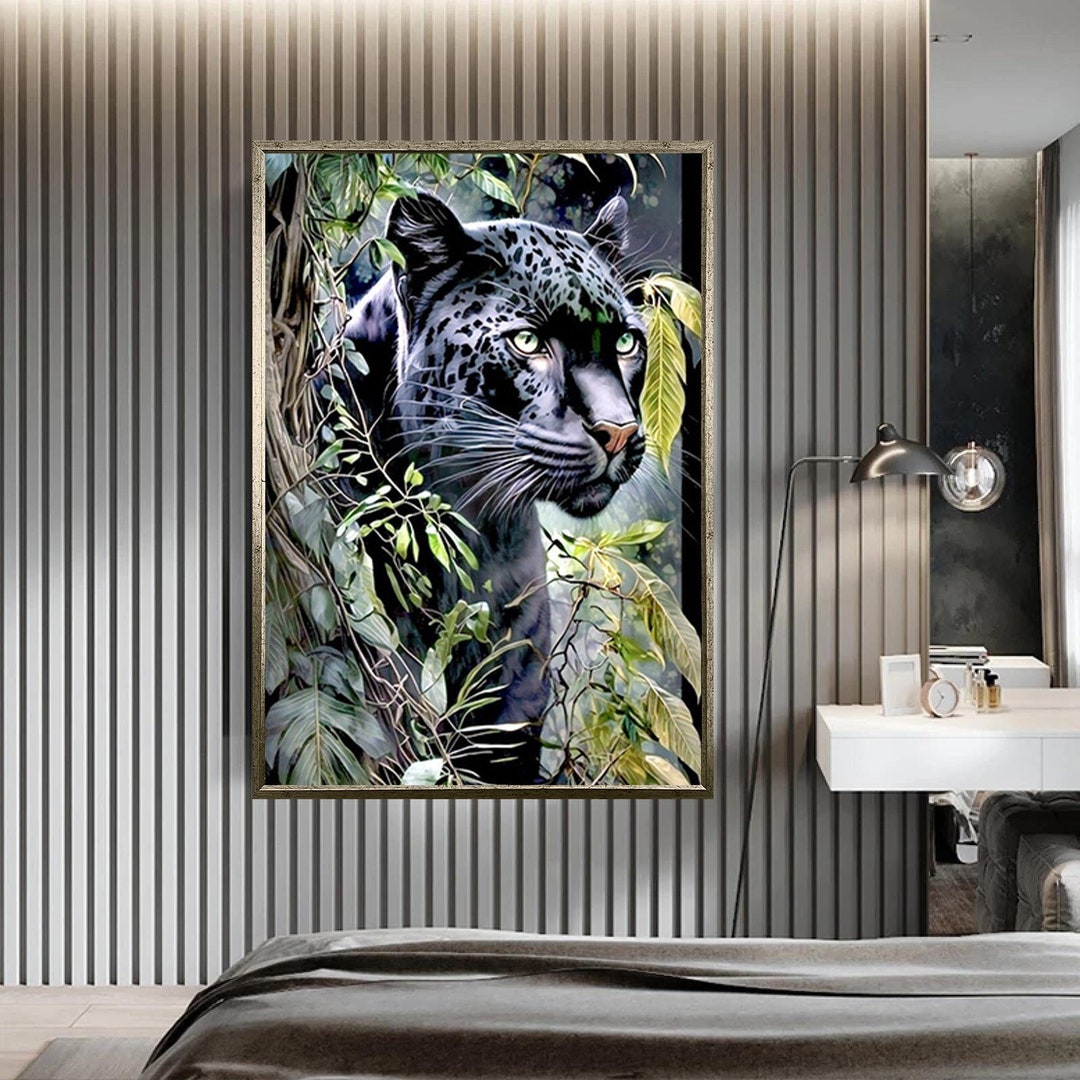 Abstract Leopard Canvas Wall Art ,leopard Canvas Paint,leopard Wall