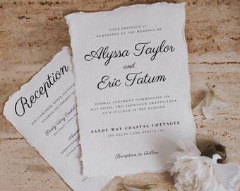 Neutral White Elegant Wedding Invitation Printable, Editable Wedding Templates, DIY Wedding Invitations, QR code RSVP, 5"x7" Wedding Invite