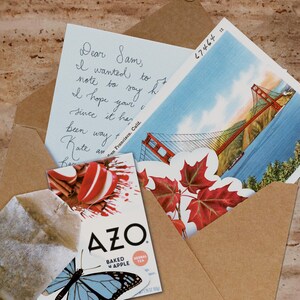 Carta de atención para amigos, regalo de larga distancia, carta de atención escrita a mano, regalo de correo postal para amigos, regalos de cartas personalizadas de larga distancia