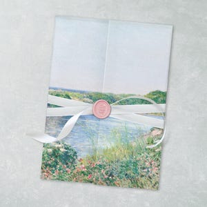 Custom Vellum Invitation Jacket Wrap: Printed & Folded Wedding Invitations