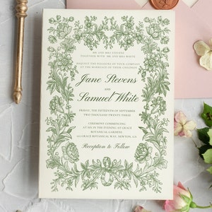 Botanical Garden Wedding Suit Bundle druckbare, bearbeitbare Hochzeitsvorlagen, DIY Hochzeitseinladungen, Waldhochzeitseinladungen, sofort verfügbar
