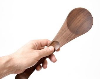 Carved Wooden Spoontula - Walnut