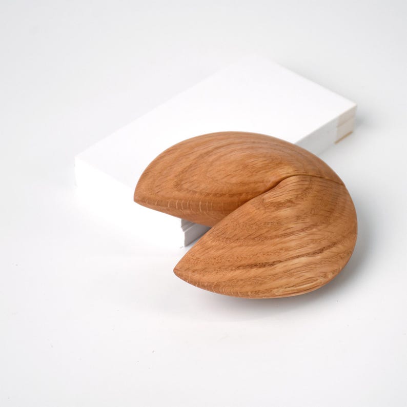 Walnut Fortune Cookie | Custom Fortune! Oak