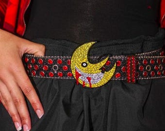 Whole Lotta Red Rhinestone Belt, Playboi Carti Opium Aesthetic