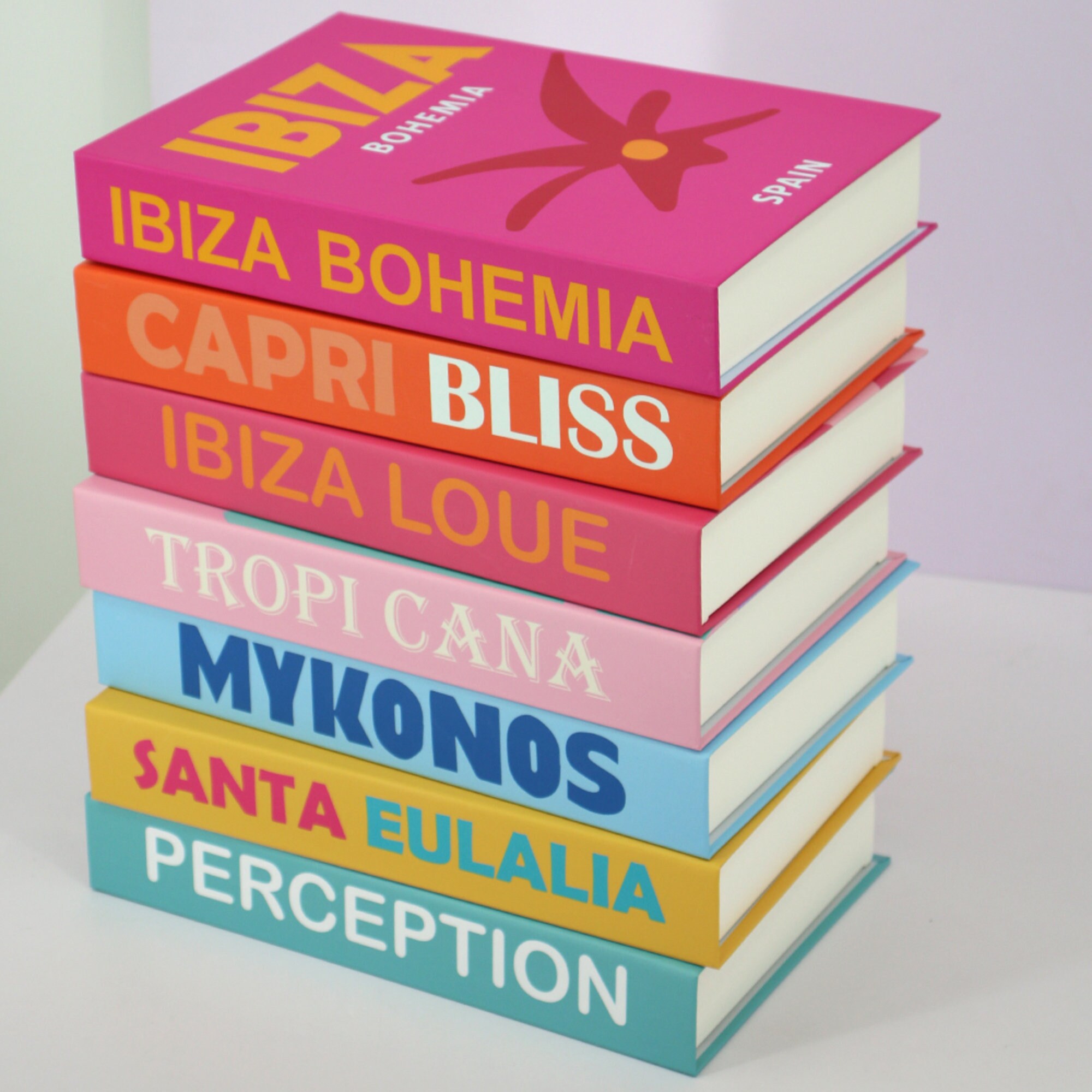 Colorful Coffee Table Books Fake Display Decorative Book Etsy