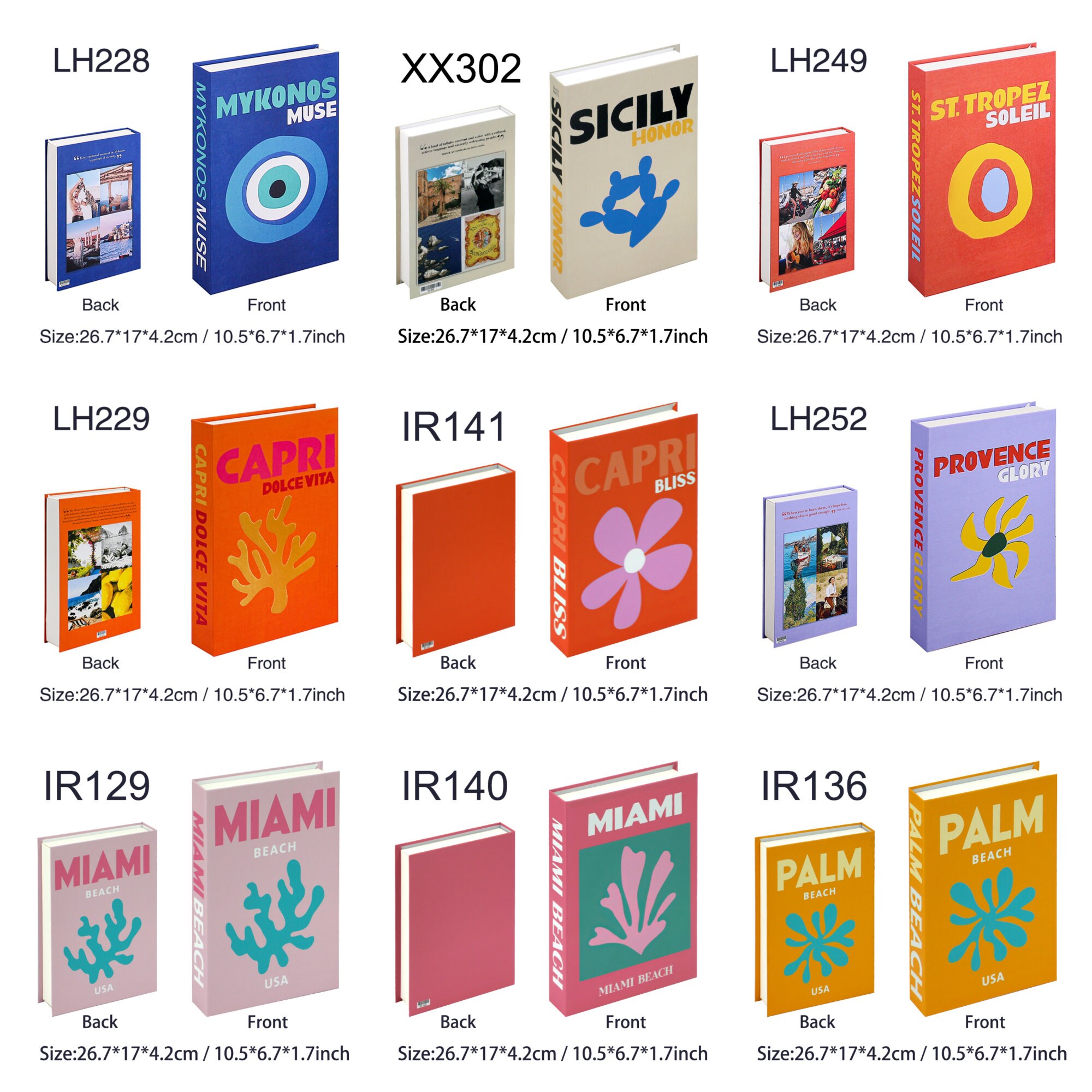 Colorful Coffee Table Books Fake Display Decorative Book Etsy