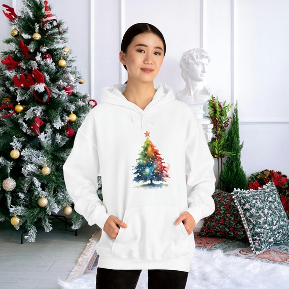 Christmas tree hoodie hotsell