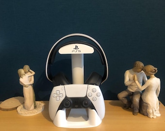 PS5 Stand with Headphone & Controller Holder | Gaming Storage Dock