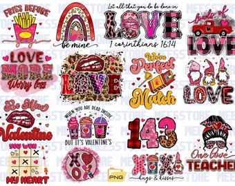 Valentine's Day SVG Bundle,Valentine Day Svg, Valentine Design for Shirts, Valentine Svg, Valentine Gnome png,oxox ,Teacher valentine, Png