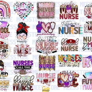 Emergency Nurse Svg Png Bundle EN Department Life Will Be There For You Retro Rainbow Love Patience Inspire Support Help Save Lives