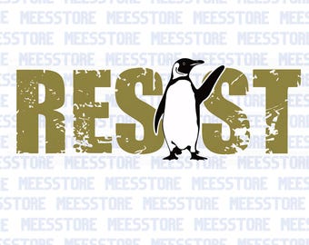 Penguins Resist png, Penguins Against Tariffs Shirt, Funny Anti Trump Shirt, Resist Shirt, Social Justice Shirt, Liberal Shirt, FDT Shirt