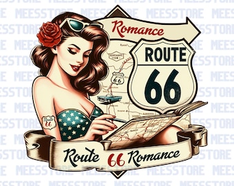 Route 66 Adventure Png, Road Trip Png, Vintage Travel Png, Retro Design Png, Route 66 Prints, Route 66 Png, Route 66 Shirt, Route 66 Designs