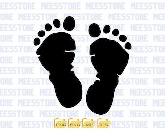 BABY Feet SVG,Png Instant Download,Cricut,Newborn baby Svg Baby Feet baby shower SVG baby's foot Svg Baby Footprints  instant Download Files