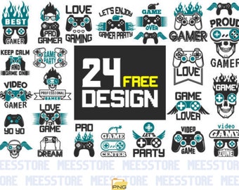 Gamer Svg, Gamer Svg Bundle, Gaming Svg Bundle, Funny Gamer Sayings Svg, Gamer Quotes Svg, Video Games Svg, Game Controller Svg, Png, Dxf