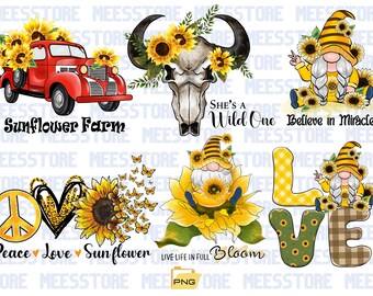 Sunflower Gnome Png, Gnome Png, Sublimation graphics, Summer Gnomes, Gnome decal, Watercolor Gnome,Cute Gnome,Sunflower Png,Digital Download