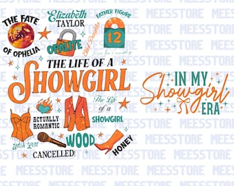 In My Showgirl Era png, The Life Of A Showgirl png, Country Music Fan Gift, Music Lovers Tee, Funny Showgirl Gift for Women