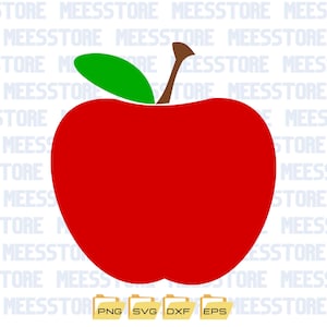 Apple Svg, Apple Clipart, Teacher Svg, School Svg, Silhouette Cut Files, Apple Cricut, Back to school, Fruit Svg, dxf, eps, Digital