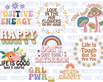 Boho Hippie Svg, Groovy Svg, Retro Svg, Boho Hippie Clipart, Retro Blomma Svg, Retro Klippfil, Retro Daisy, Boho Blomma Svg, Blomma Svg
