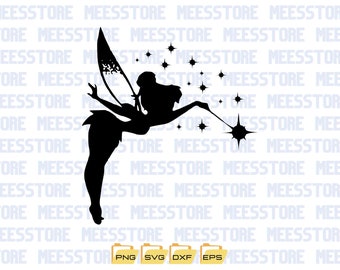 TinkerBell Svg Cut Files for Criicut, Silhouette Clipart, Digital Download,LAYERED, Tinkerbell ClipArt Files, Easy cut, Printable Images