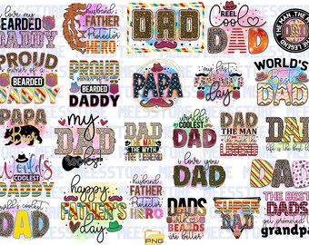 Fathers Day Svg Bundle, Dad svg, Father svg, Papa svg, Best dad ever svg, Grandpa svg, Family svg bundle, Svg Cut Files For Cricut