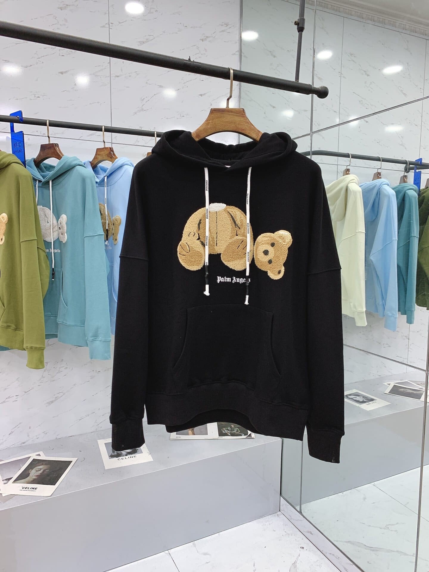 Palm angels oversized hoodie clearance