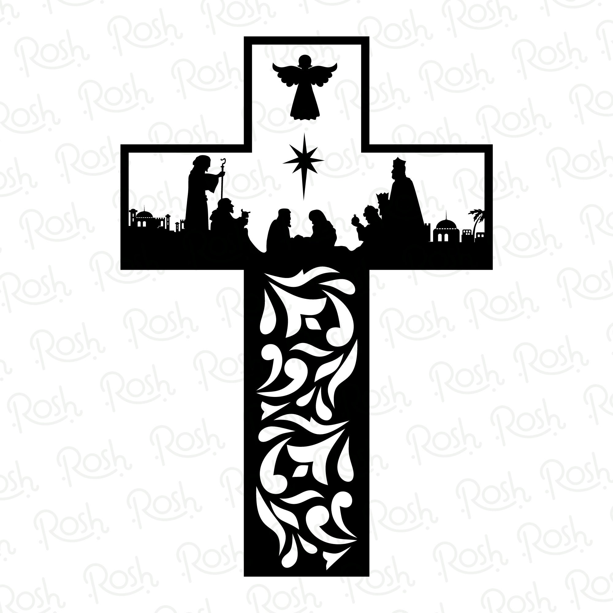 Nativity of Jesus SVG, Nativity Scene Clipart, Nativity SVG Bundle ...