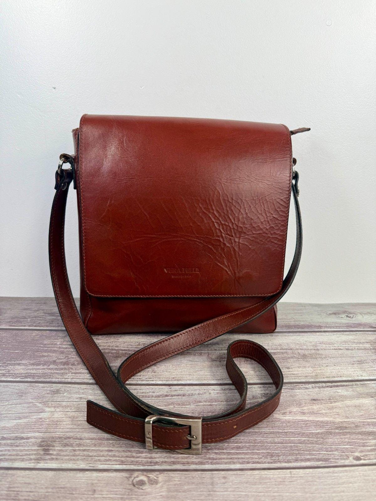 Borsa Sacca Zaino In Vera Pelle Con Zip E Tasca Anteriore E Zip Posteriore Colore Blu - Foto 8