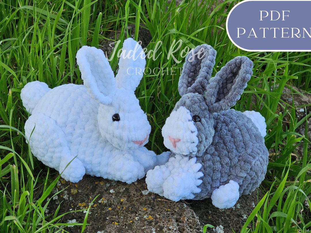 Country Rabbit Craft Crochet Pattern- Country Bunny, Solid and Tuxedo Bunny - Etsy