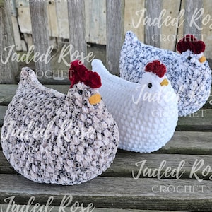 Crochet Support Chicken, emotional support, squeeze away worry –  Nanasatticcrochet