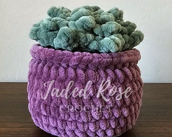 No Sew Large Potted Succulent plant- Crochet Pattern