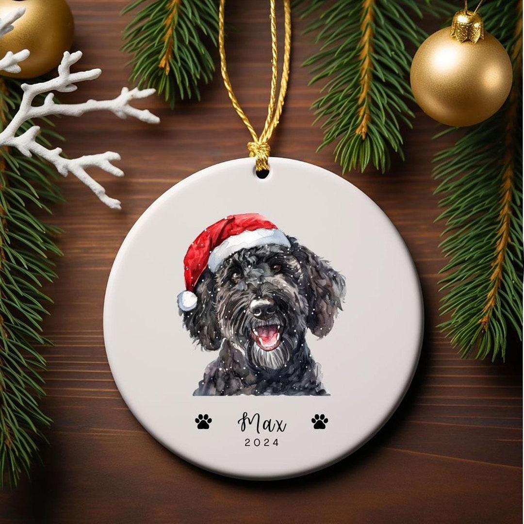 Black Golden Doodle Dad Doodle Mom Personalized Doodle Christmas ...