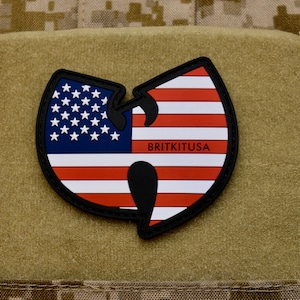 Wunited States PVC Morale Patch America Flag Old Glory USA Tao of Wu Tang