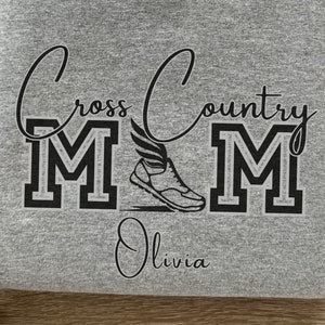 Personalized Cross Country Mom Sweatshirt, Custom Cross Country Sweatshirt, Cross Country Mama Gift, XC Sweatshirt, XC Runner