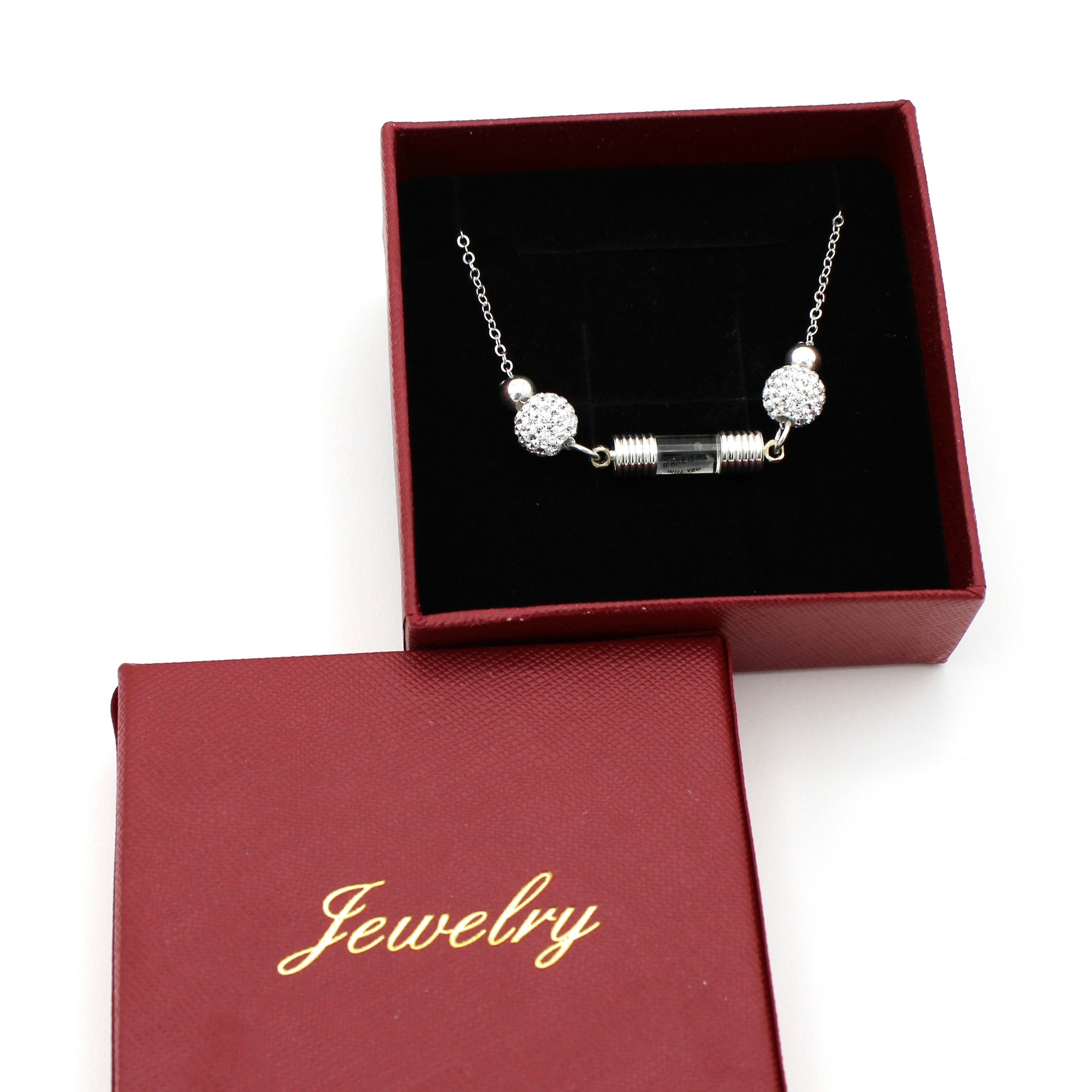 Rice Jewelry, Name on Rice Necklace, Swarovski Beads Rice Jewelry, Name on Rice Necklace, Swarovski Beads