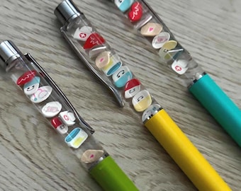 Nurse Gift • Floaty Pen • Doctor Gift • Healthcare Worker Gift • RN CNA LPN Appreciation • Cute Medical Stationery