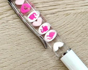 Barbie Floaty Pen • Pink Aesthetic Pen • Barbiecore Desk Accessory • Cute Girly Gift • Pink Office Supplies • Barbie Aesthetic