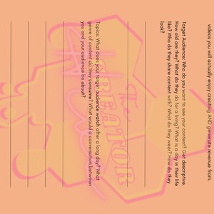 Content Brainstorming Worksheet