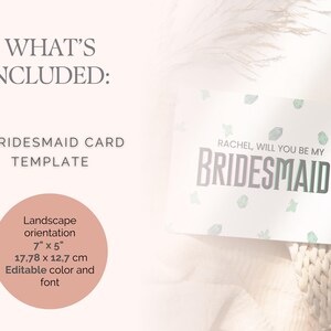 Carte Pour Demande Demoiselle d'Honneur Thème Film Wicked, À Imprimer, Modèle Facilement Personnalisable, Carte pour Mariage