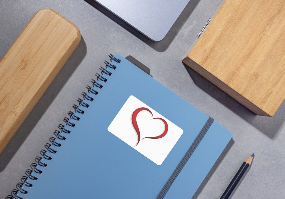 Heart Stickers red and Black Printable Instant Download.3-pngstandart,3 ...