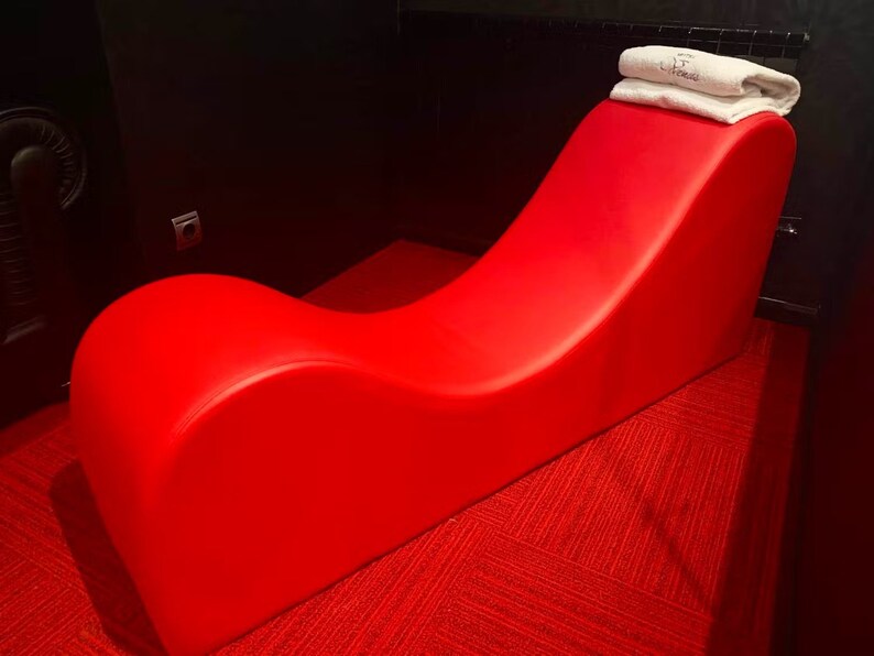 Love chaise loungebank voor koppels Divan de l'amour rood afbeelding 4