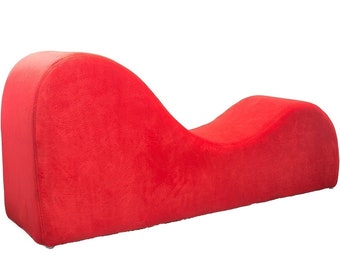 Sofá chaise lounge Love para parejas Divan de l'amour rojo