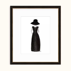 Fashion Drawing Charcoal Fashion Art Vintage Fashion Print Fashion Art Print Black and White Fashion Print Fashion Wall Art Fashion Decor