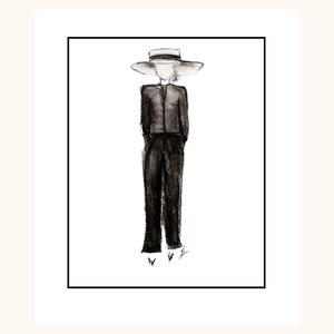 Fashion Fine Art Print Living Room Room Decor Fashion Wall Art Contemporary Fashion Figure Modern Fashion Drawing Fashion Sketch