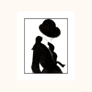 Fashion Fine Art Print Living Room Room Decor Fashion Wall Art Contemporary Fashion Figure Modern Fashion Drawing Fashion Sketch