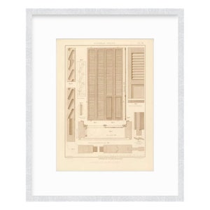 Framed Paris Print Framed Architectural Wall Art Framed Paris Door Paris Architecture