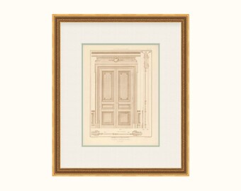 Paris Door Print: Vintage Architectural Wall Art (9x12 inches)