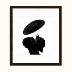 Fashion Drawing Charcoal Fashion Art Vintage Fashion Print Fashion Art Print Black and White Fashion Print Fashion Wall Art Fashion Decor