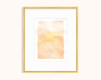 Abstract Watercolor Painting Abstract Bible Art Scripture Wall Art Christian Art Christian Gift Bible Verse Art Abstract Sunrise Painting